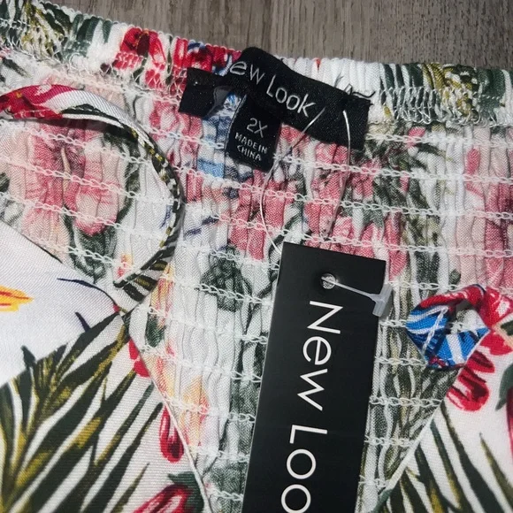 NWT New Look Multicolor Floral Tropical Dress - Picture 9 of 10